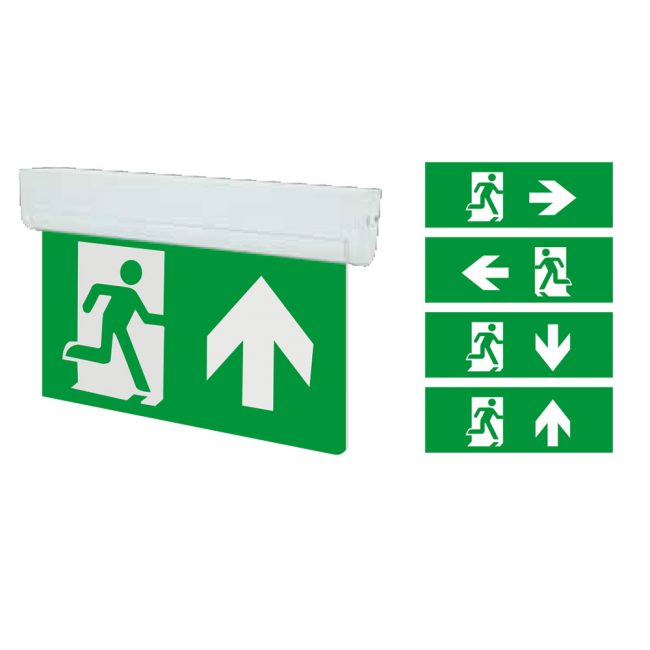 4-in-1 LED Emergency Sign